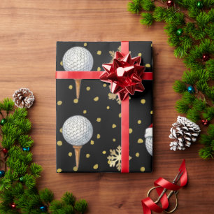 Golf Weihnachtsthema Geschenkpapier