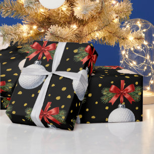 Golf Weihnachtsthema Geschenkpapier