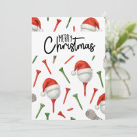 Golf Weihnachtszeit Weihnachtsmannmütze Rot und Gr