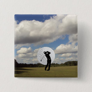 Golf-Welt Button