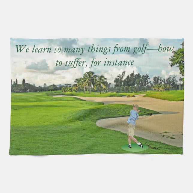 Golf - wie man leidet küchentuch (Horizontal)