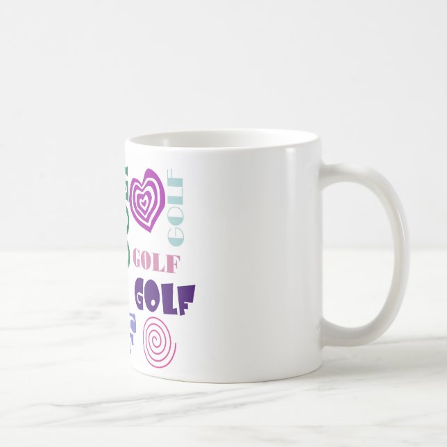 Golf-Wiederholen Kaffeetasse (Rechts)