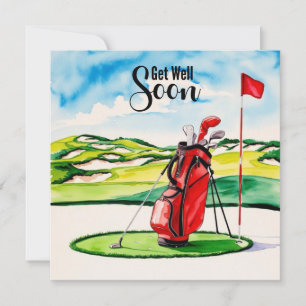 Golf wird bald gesund mit Golftasche, die grün wir