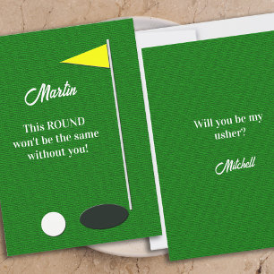 Golf-Wirst-du-mein-Platzanweiser-Hochzeitskarten Einladung