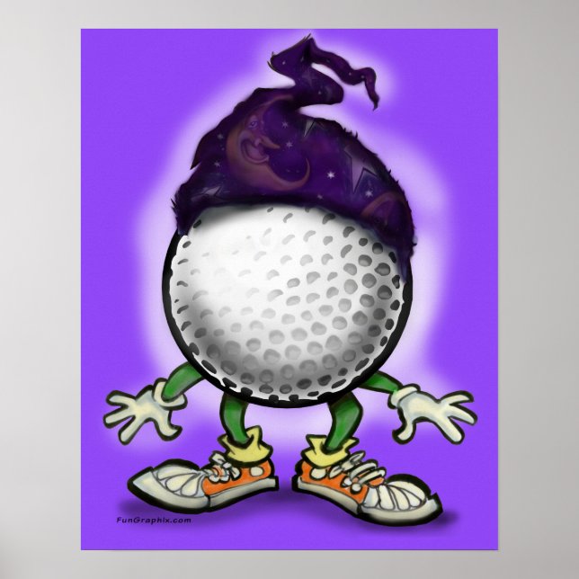 Golf Wizard Poster (Vorne)