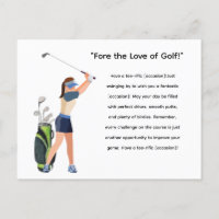 Golf Woman Golfer ist Golfspielen