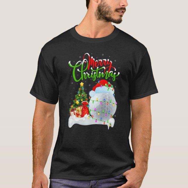 Golf  Xmas Decorations Santa Golf Christmas T-Shirt (Vorderseite)