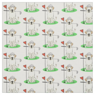 Golf Yellow Labrador Retriever Dog - Niedlich Stoff