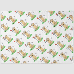 Golf Yellow Labrador Retriever (Yel 3) Hund - Nied Seidenpapier