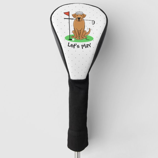 Golf Yellow Labrador Retriever (Yel 5) Hund - Nied Headcover (Vorderseite)