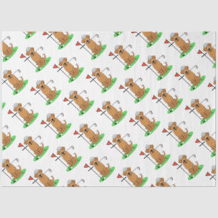 Golf Yellow Labrador Retriever (Yel 5) Hund - Nied Seidenpapier