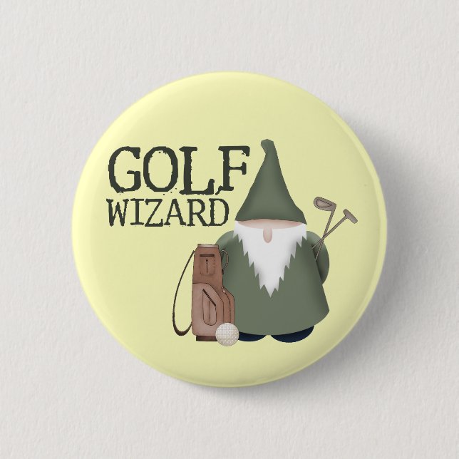 Golf-Zauberer Button (Vorderseite)