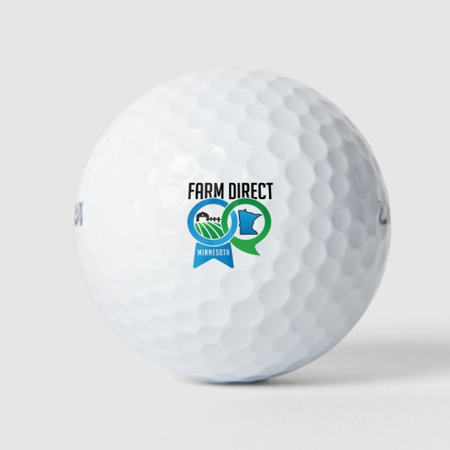 Golf Zeit mit Bauernhof Direkte Minnesota Golfball (Vorderseite)