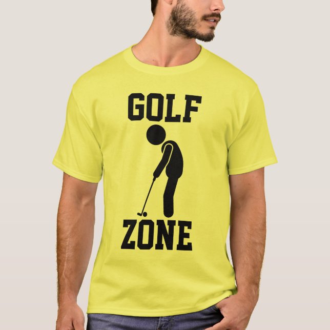 Golf Zone - Lustiger Golf T-Shirt (Vorderseite)