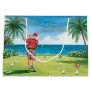 Golf zu Weihnachten mit dem Weihnachtsmann beim Go Große Geschenktüte