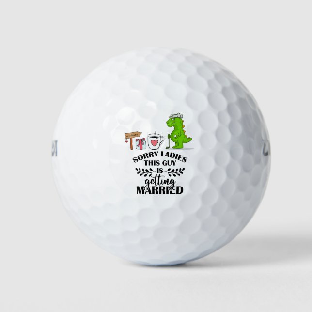 Golf zum Thema für Bachelor Party Golfball (Vorderseite)