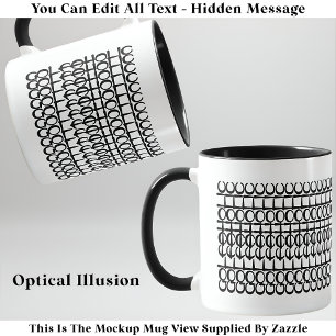 Golfaholic Hidden Message 131BW Funny Quote Tasse