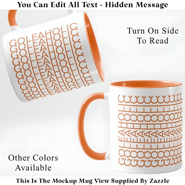 Golfaholic Hidden Message 140GW Funny Golf Tasse (Von Creator hochgeladen)