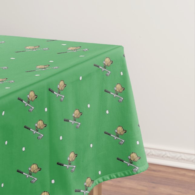 Golfanlage auf Grün Tischdecke (Beispiel)