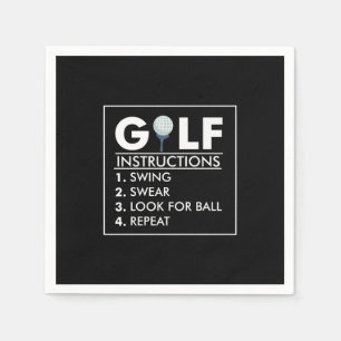 Golfanleitung Schwingen Swear Look Ball Wiederholu Serviette