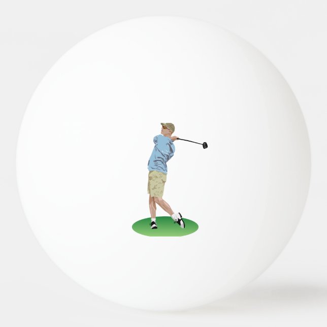 Golfantrieb Tischtennisball (Vorderseite)