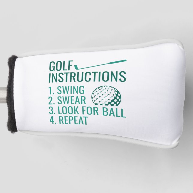 Golfanweisungen Golf Headcover (Vorderseite)