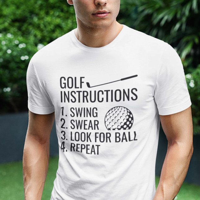 Golfanweisungen T-Shirt (golf instructions shirt)