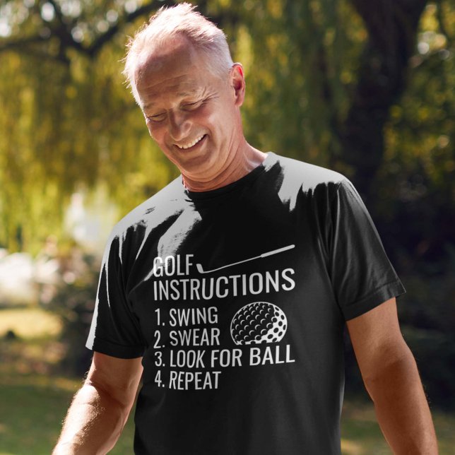 Golfanweisungen T-Shirt (golf instructions shirt)