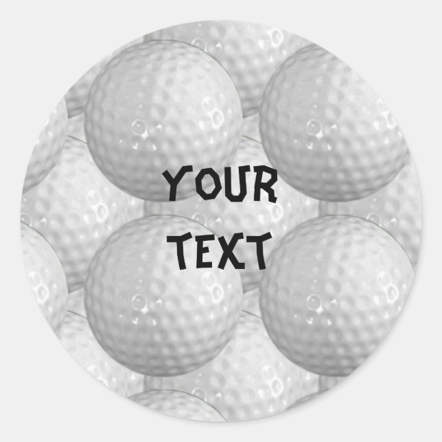 Golfaufkleber Runder Aufkleber (Vorderseite)