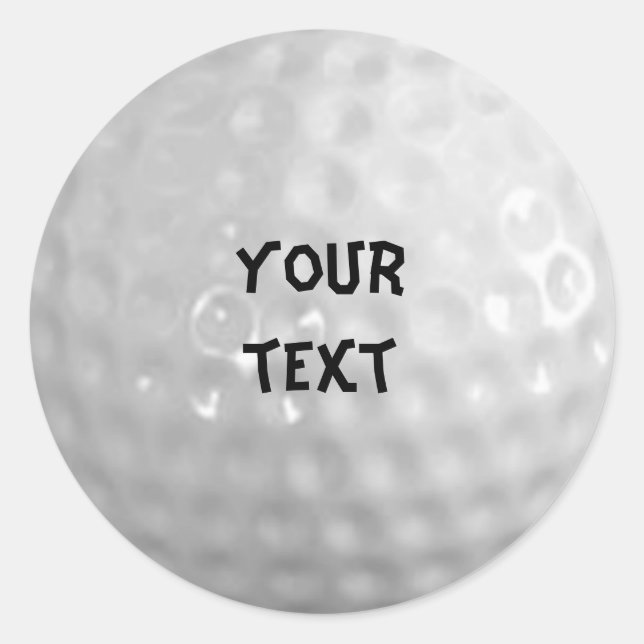 Golfaufkleber Runder Aufkleber (Vorderseite)
