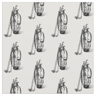 Golfbag Golfschläger Schwarz Stoff