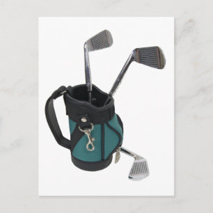 GolfBagClubs083109 Postkarte