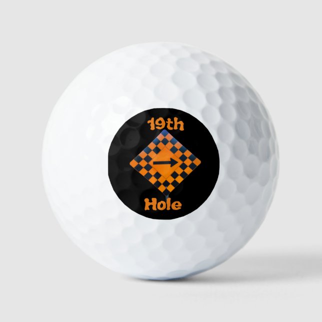 Golfball 19. Loch (Vorderseite)