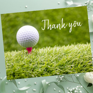 Golfball auf Abschlag  Danke Karte