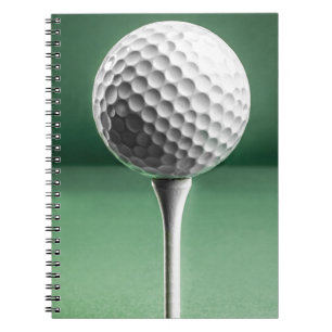 Golfball auf T-Shirt Notizblock