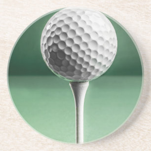 Golfball auf T-Shirt Sandstein Untersetzer