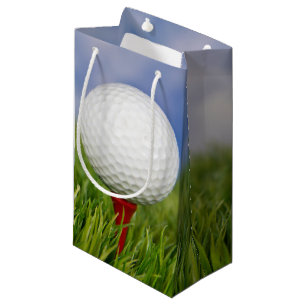 Golfball auf T-Stück Kleine Geschenktüte