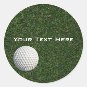 Golfball-Aufkleber Runder Aufkleber