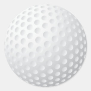 Golfball-Aufkleber Runder Aufkleber