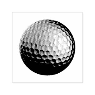 Golfball Briefmarke Permastempel