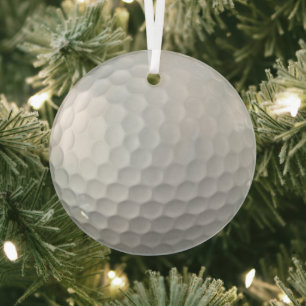 Golfball-Dellen Ornament Aus Glas