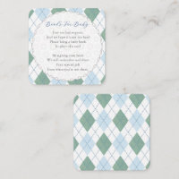 Golfball-Diamantmuster-Windel-Raffle-Baby-Party