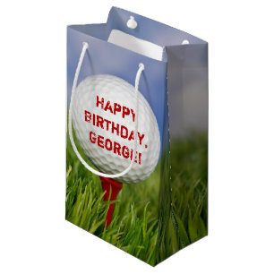Golfball-Geburtstag Kleine Geschenktüte