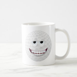Golfball-Gesicht 2 Kaffeetasse