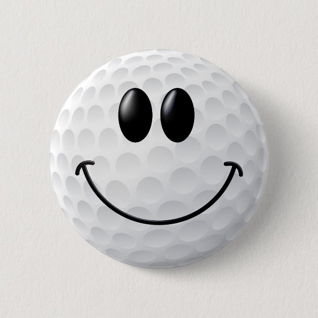 Golfball-Gesicht Button (Vorderseite)