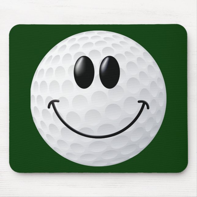 Golfball-Gesicht Mousepad (Vorne)