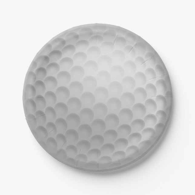Golfball-Golf-Papierplatten Pappteller (Vorderseite)
