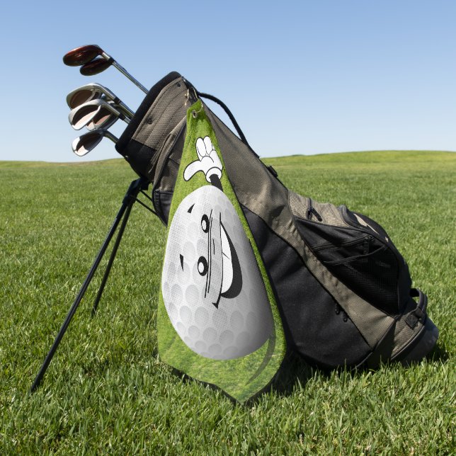 Golfball Golfhandtuch (Gras)