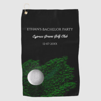 Golfball grüner Golfplatz Golfer Junggesellenabsch Golfhandtuch