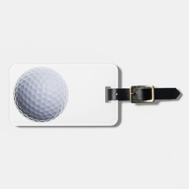 Golfball-Hintergrund kundengebundene Schablone Gepäckanhänger (Vorderseite horizontal)
